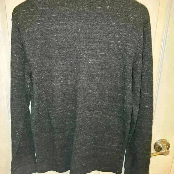 Men’s Sonoma Dark Gray Waffle Knit Thermal Long Sleeve Shirt size Medium - Picture 5 of 5